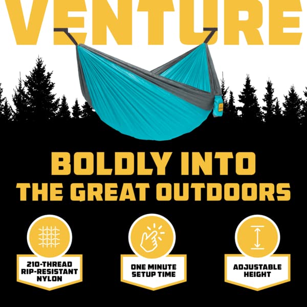 Wise Owl Outfitters Camping Hammock – 500lbs Portable Hammock with Tree Straps - Travel, Backpacking, Hiking, Outdoors Camping Gear - Double