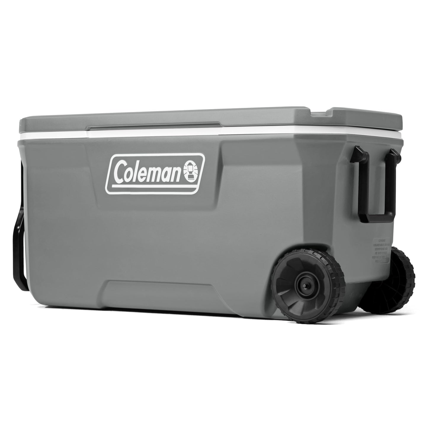 Coleman Classic Series Insulated Portable Rolling Cooler with Wheels, Leak-Resistant Outdoor Hard Cooler Keeps Ice up to 5 Days, 100-Quart