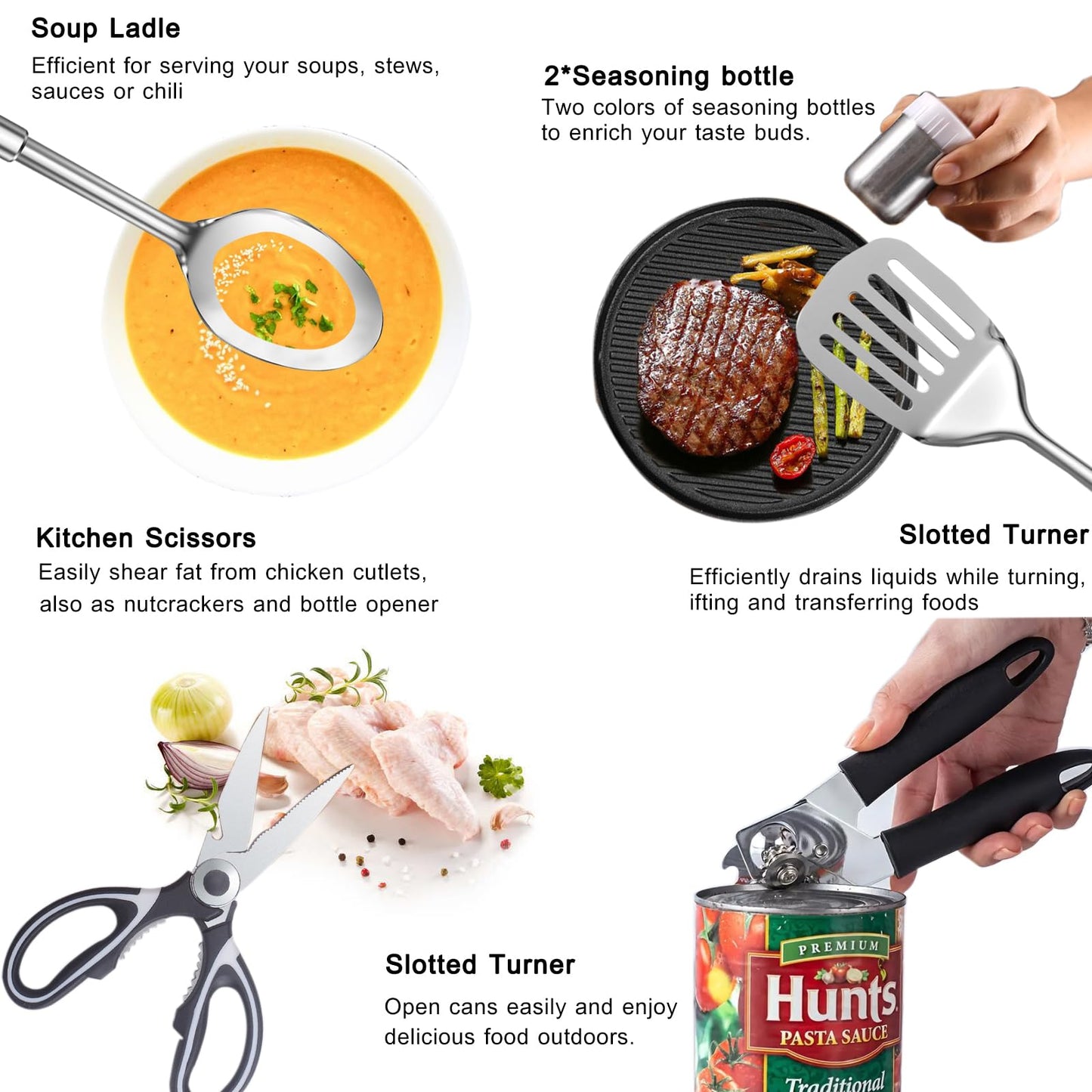 Camping Cooking Set- 31 Pcs Camping Utensils Camping Essentials Camping Gear for Camp Kitchen Cooking and Grilling, Portable Outdoor Cooking Travel Set for RV Tent Camper, BBQs, Camping Accessories