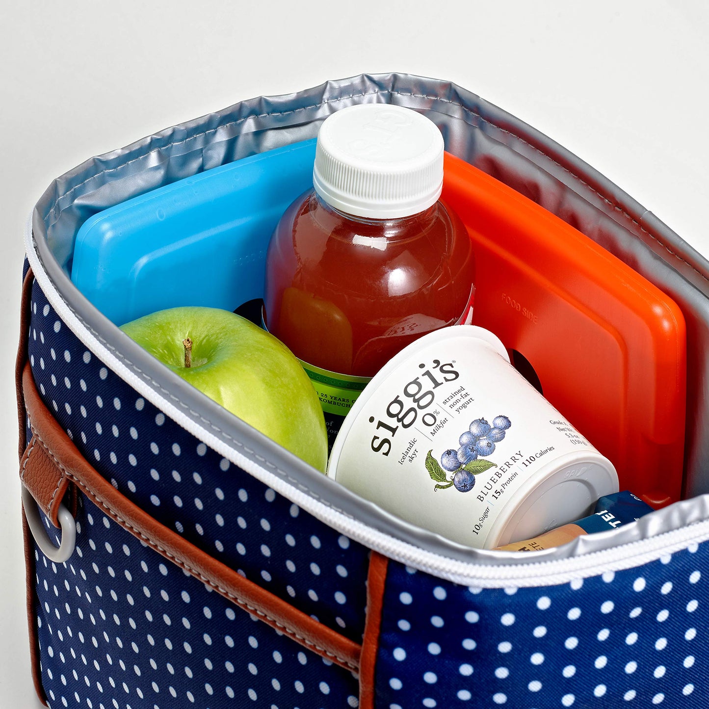 Cool Coolers By Fit & Fresh 4 Pack Slim Ice Packs, Quick Freeze Space Saving Reusable Ice Packs for Lunch Boxes or Coolers, Multi Colored, Single Pack