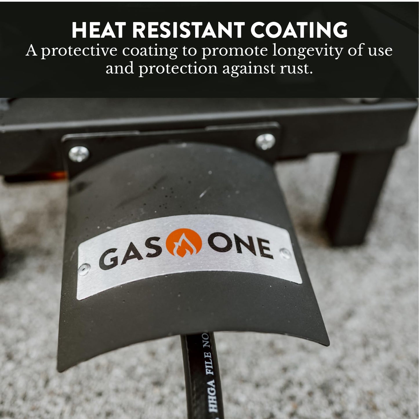 GasOne High Pressure Single Propane Burner - Outdoor Cooking with Heat Shield and Guard – Propane Burner Head for Camping, Tailgating, Seafood Boil, Home Brewing - Patent Pending